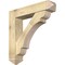 Ekena Millwork Olympic Arts and Crafts Rough Sawn Bracket w/ Offset Brace, Douglas Fir, 8"W x 38"D x 38"H BKT0806X38X38OLY03RDF - alternate 1